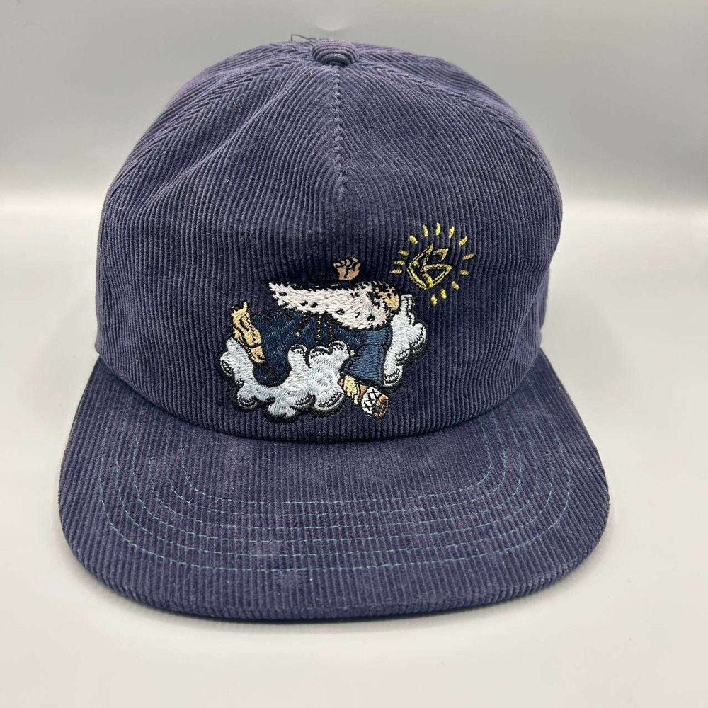Good Livin Hat Men‎ Blue Corduroy Grassroots California Strap Back Cap Cotton